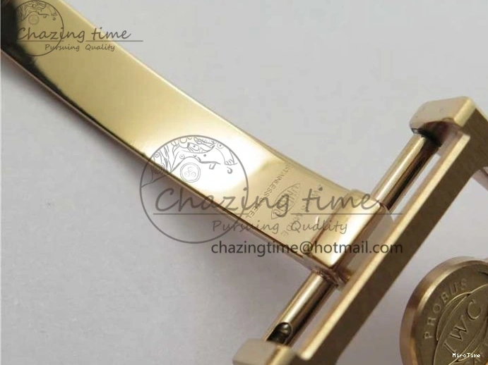 MIROTIME 0427 Elegant Portugieser Perpetual Calendar IW503302 RG V9F 1:1 Best Edition Gray Dial on Black Leather Strap A 7096